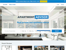 Tablet Screenshot of apartmentadvisor.com